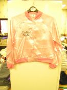 1 x Party World Pink Ladies Night Satin Jacket size 12/14 new & packaged