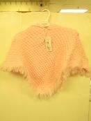 1X 18-24 MONTH BABYTOWN BABY SHAWL, PINK, NEW WITH TAG