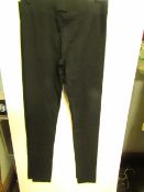 2 x Rachel Roy Black Cotton Comfort Leggings - Medium - New with Tags