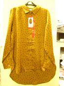 Jachs New York Girlfriends Blouse, Gold - Size L - Unused With Original Tags.