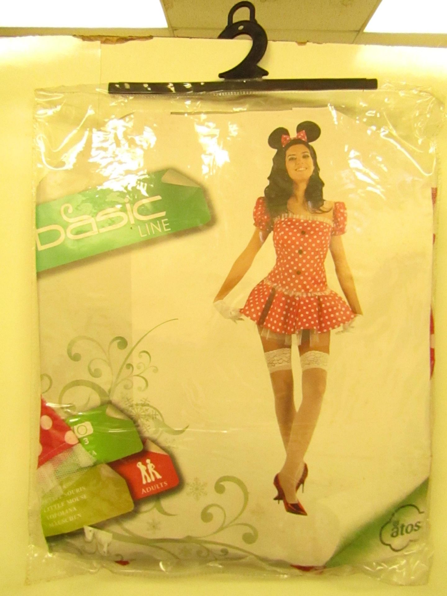 1 x Adult Fancy Dress Little Mouse Outfit size S/M new & packaged