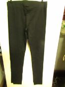 2 x Rachel Roy Black Cotton Comfort Leggings - Medium - New with Tags