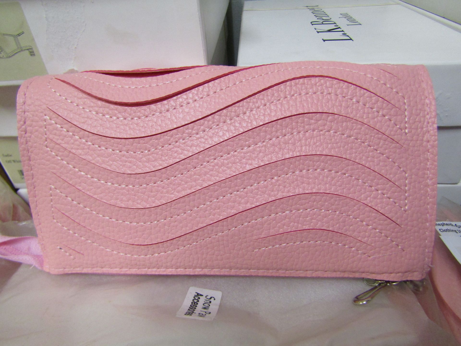 3x Peach Clutch Bags - New & Sealed