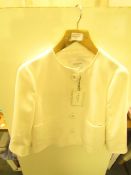 L K Bennett London Millie Cream Jacket size 8 RRP £250 new with tag see image for design
