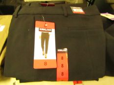 Kirkland Signature Ladies Pants - Size 8 - Black - New with tags