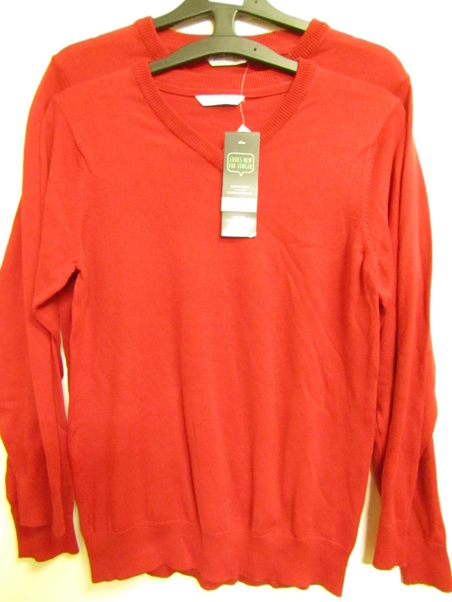 3x girls 2piece school cardigan red - size 10/11 - new but might have security tags on.