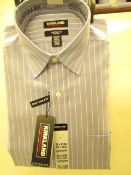 Kirkland Signature Custom Fit Shirt - Blue Stripes - 16..5" Collar x 32/34