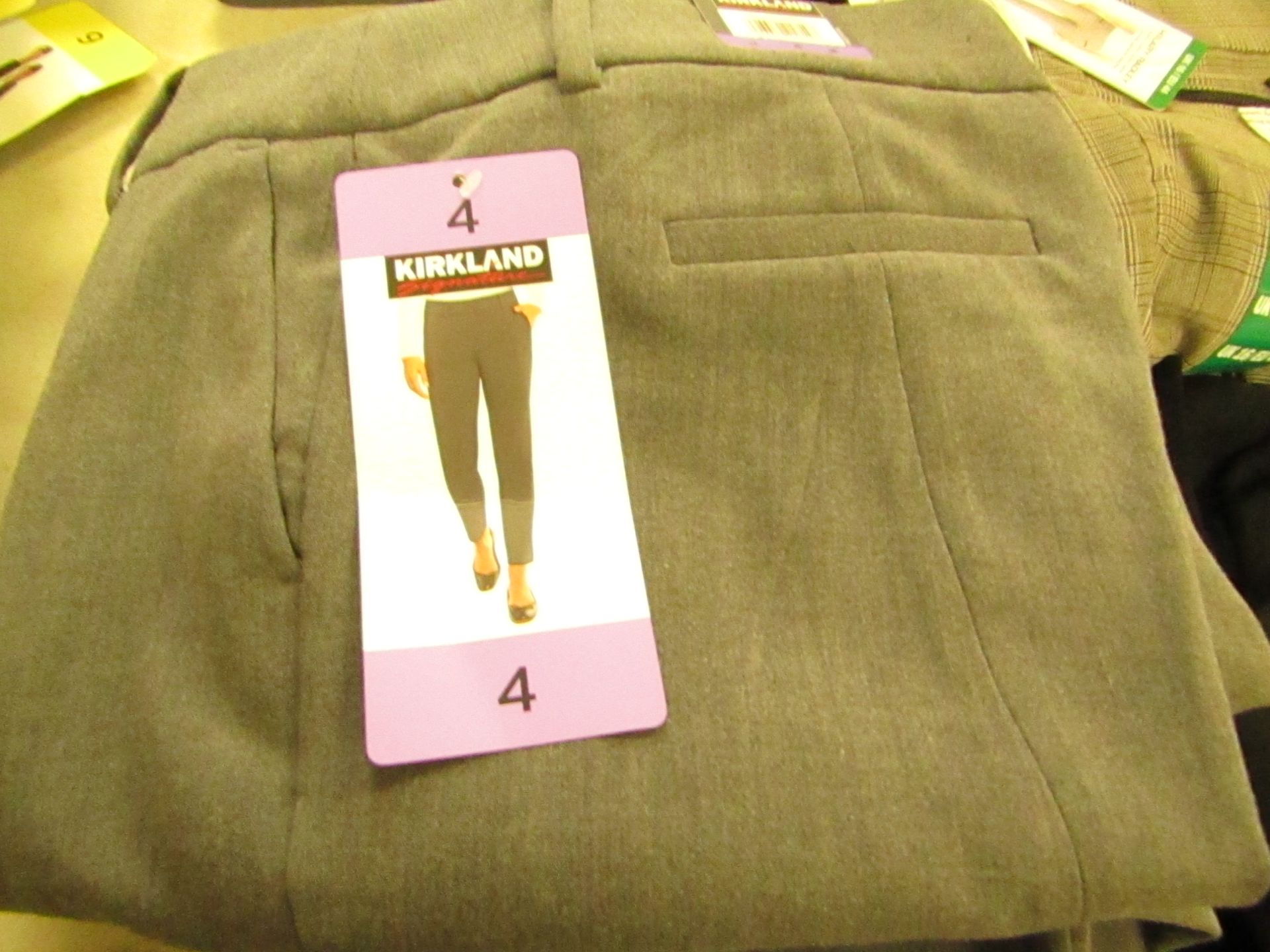 Kirkland Signature Ladies Pants - Size 4 - Grey - New with tags