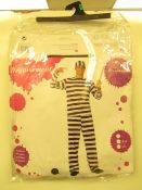 1 x Adult Fancy Dress The Prisoner size Med new & packaged