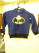 1X BATMAN HOODIE, BOYS, UNKNOWN SIZE BUT SUITABLE FOR 4-5 YEAR OLD, NEW WITH TAG.