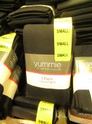 2x Packs of 2 Yummie opaque tights, size S, new & packaged.