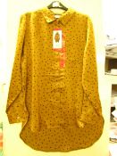 Jachs New York Girlfriends Blouse, Gold - Size M - Unused With Original Tags.