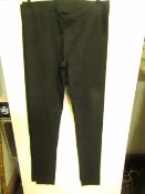 2 x Rachel Roy Black Cotton Comfort Leggings - Small - New with Tags