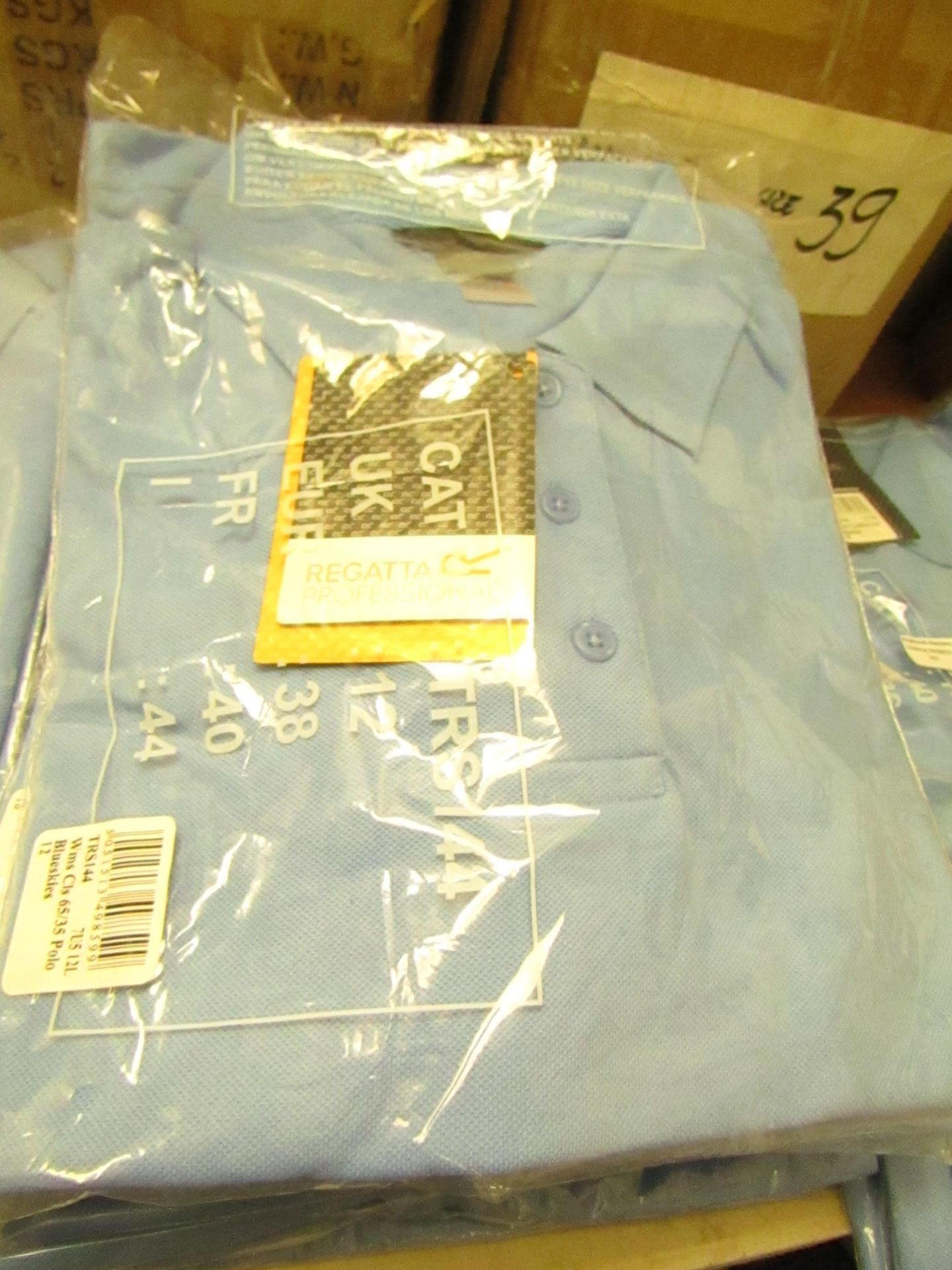 2x Regatta Professional Womens Polo - Size 16 - Blue - New & Packaged