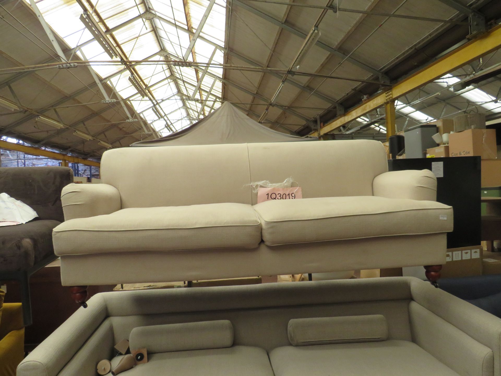 1 x Made.com Orson 3 Seater Sofa Natural Weave RRP œ699 SKU MAD-SOFORS256BEI-UK TOTAL RRP œ699