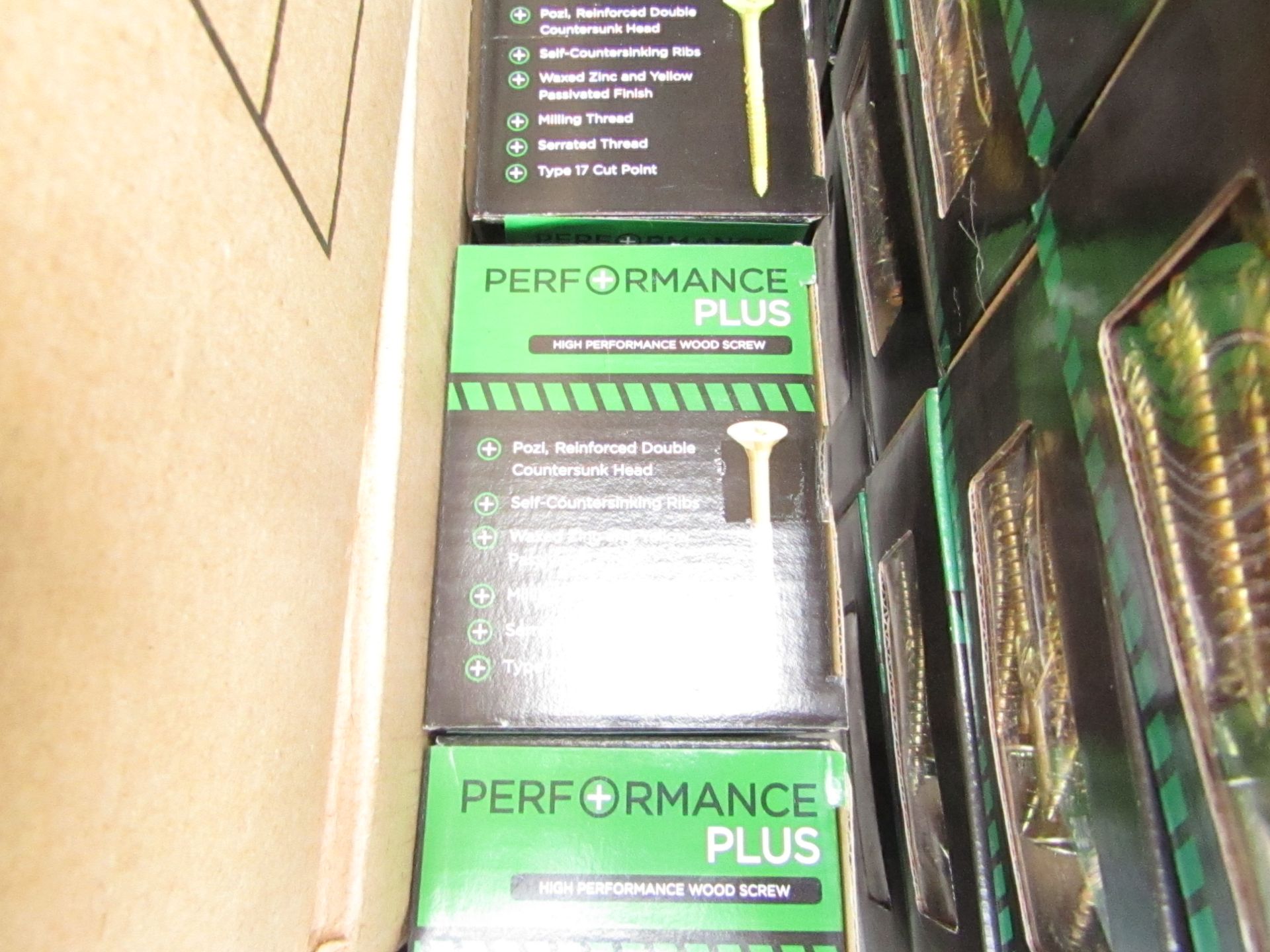 3x Performance Plus High Performance Wood Screw - 4x70mm - 100 Per Pack - Unused & Boxed.