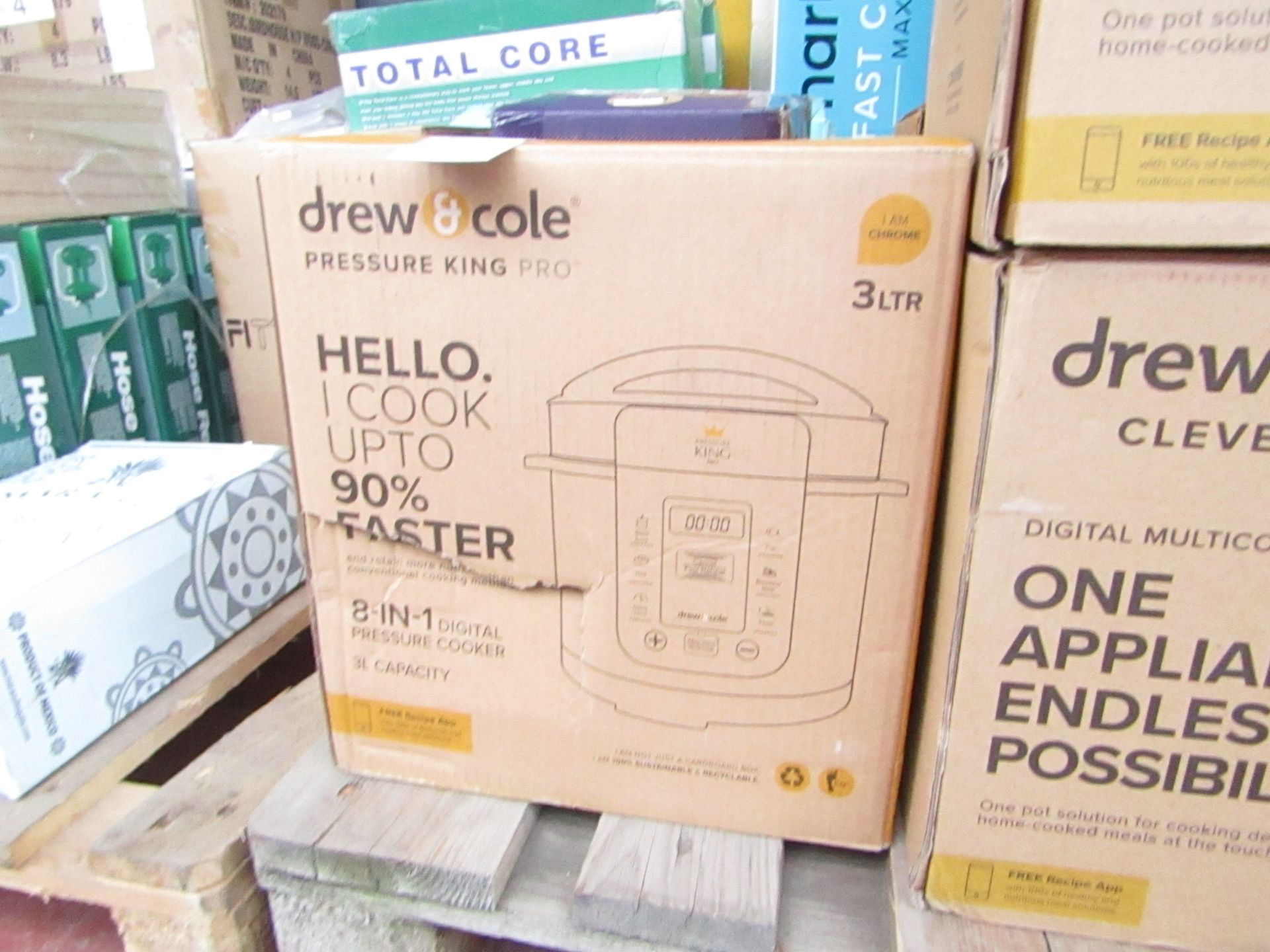 | 1x | DREW & COLE 8-IN-1 PRESSURE KING PRO 3L | UNCHECKED & BOXED | NO ONLINE RESALE | SKU - |