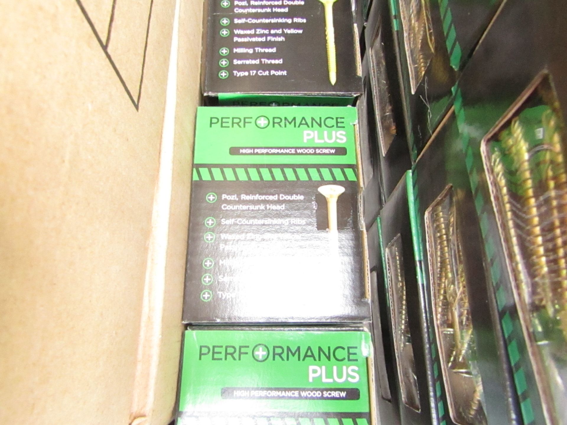 3x Performance Plus High Performance Wood Screw - 4x70mm - 100 Per Pack - Unused & Boxed.