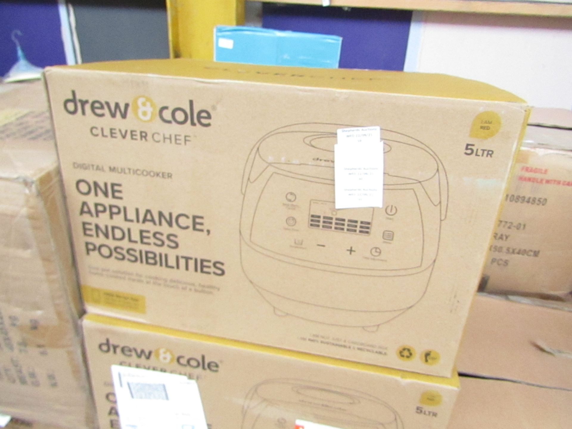 | 1x | DREW & COLE CLEVERCHEF MULTI-COOKER | UNCHECKED & BOXED | NO ONLINE RESALE | SKU - |