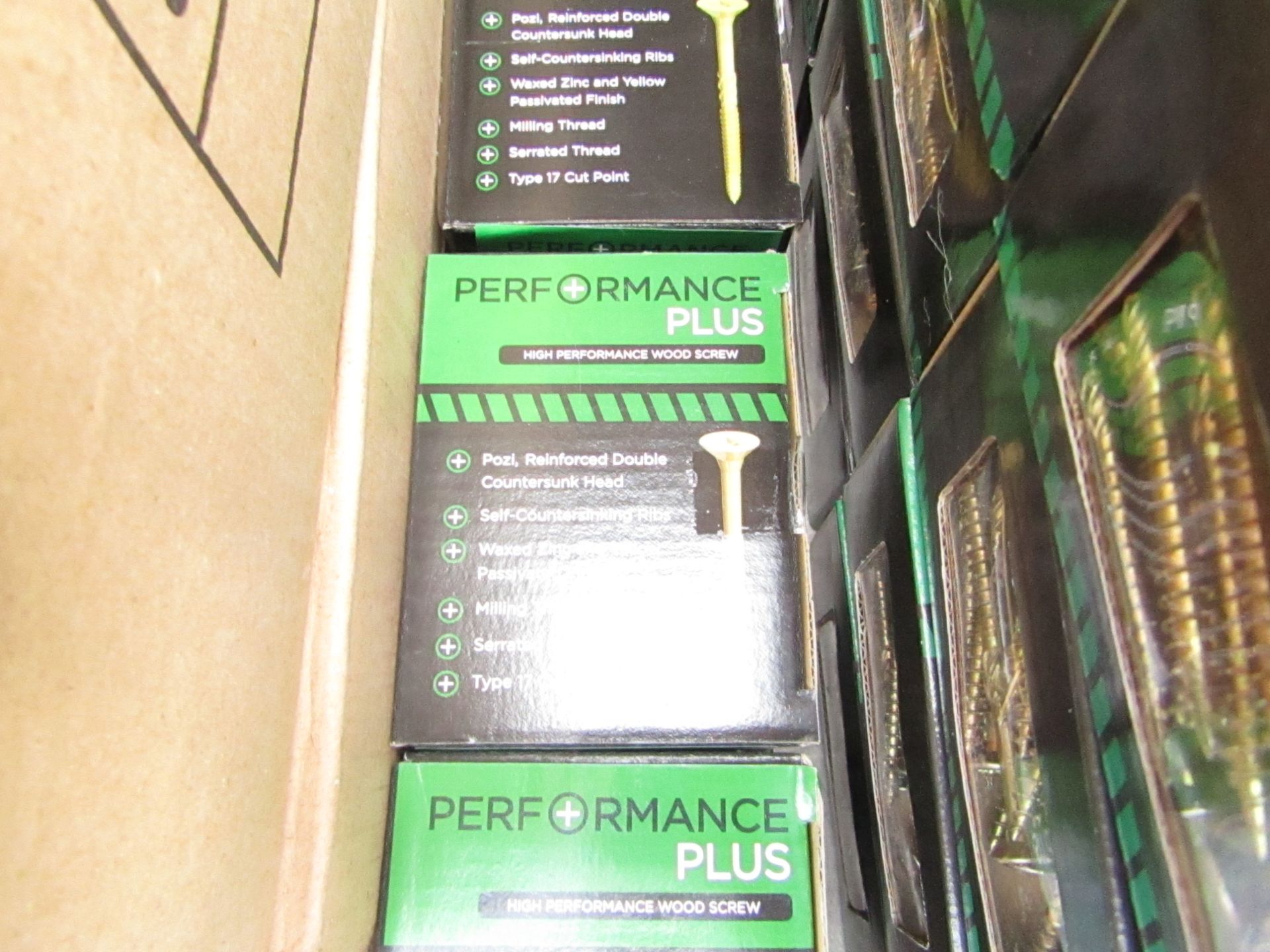 3x Performance Plus High Performance Wood Screw - 4x70mm - 100 Per Pack - Unused & Boxed.