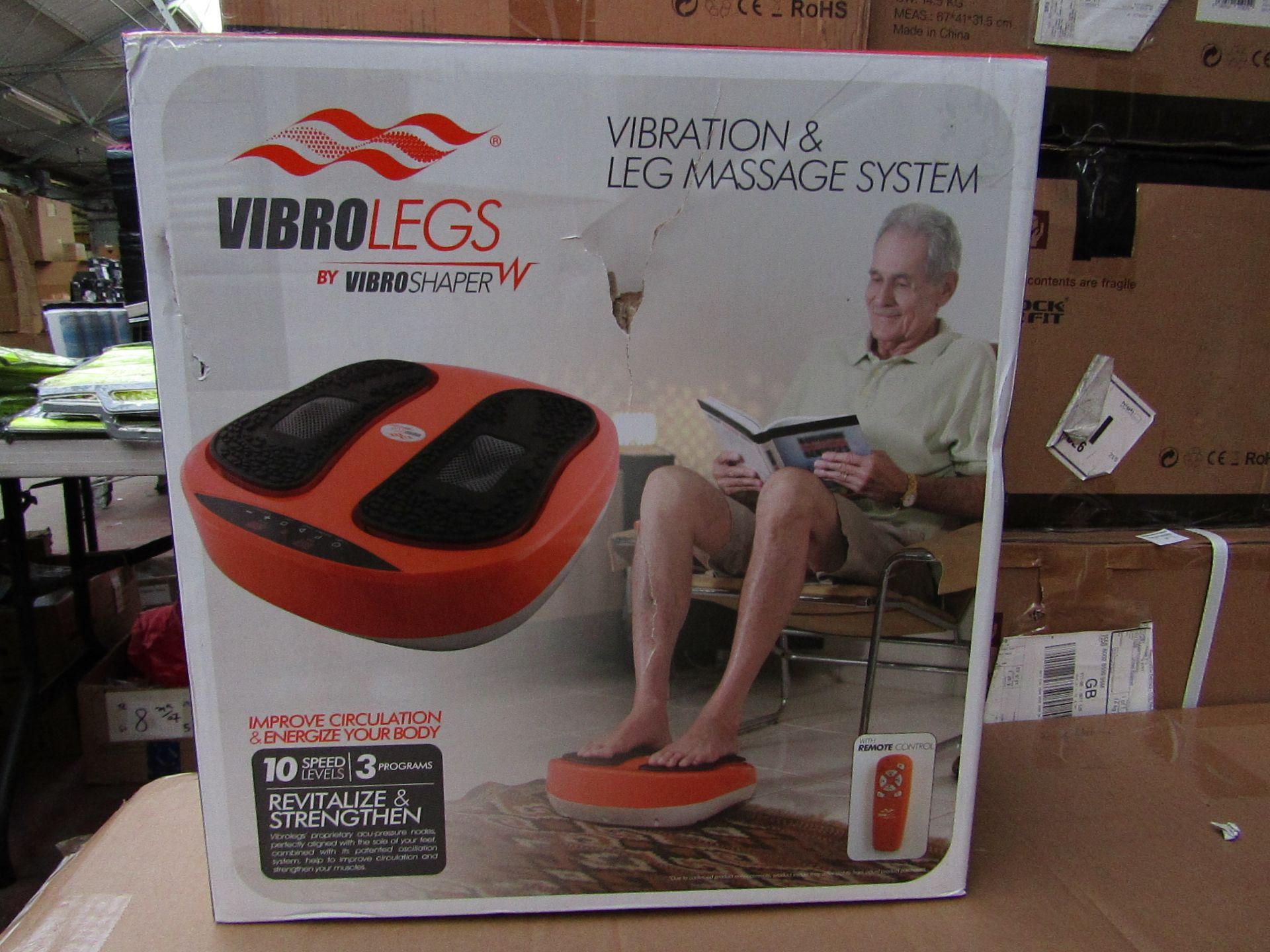 | 1X | VIBRO LEG EXERCISE MACHINE | UNCHECKED & BOXED | NO ONLINE RESALE | RRP £99.99 |