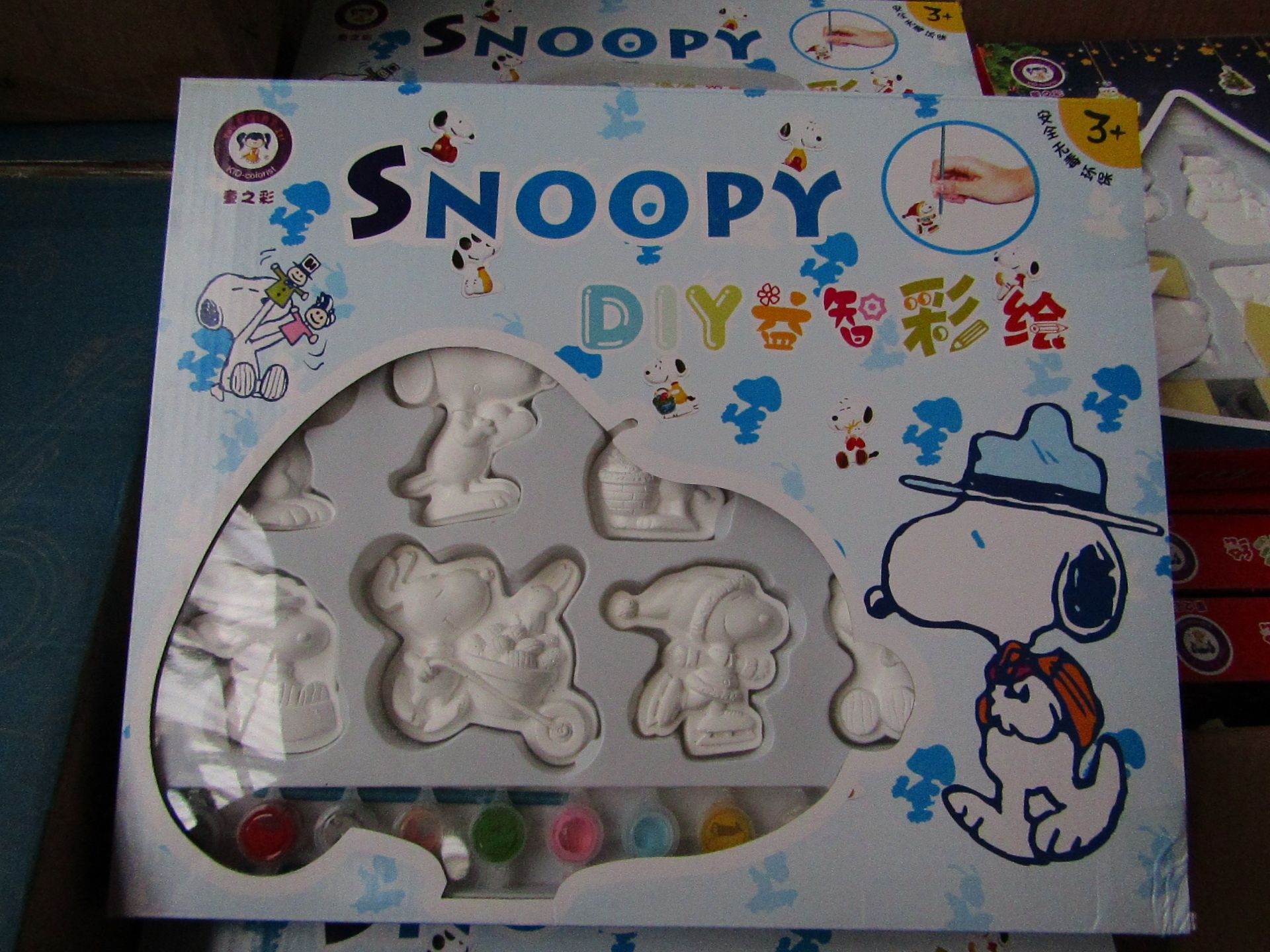 2x Snoopy DIY Kit - Paint Your Own Snoopy Figures - New & Boxed