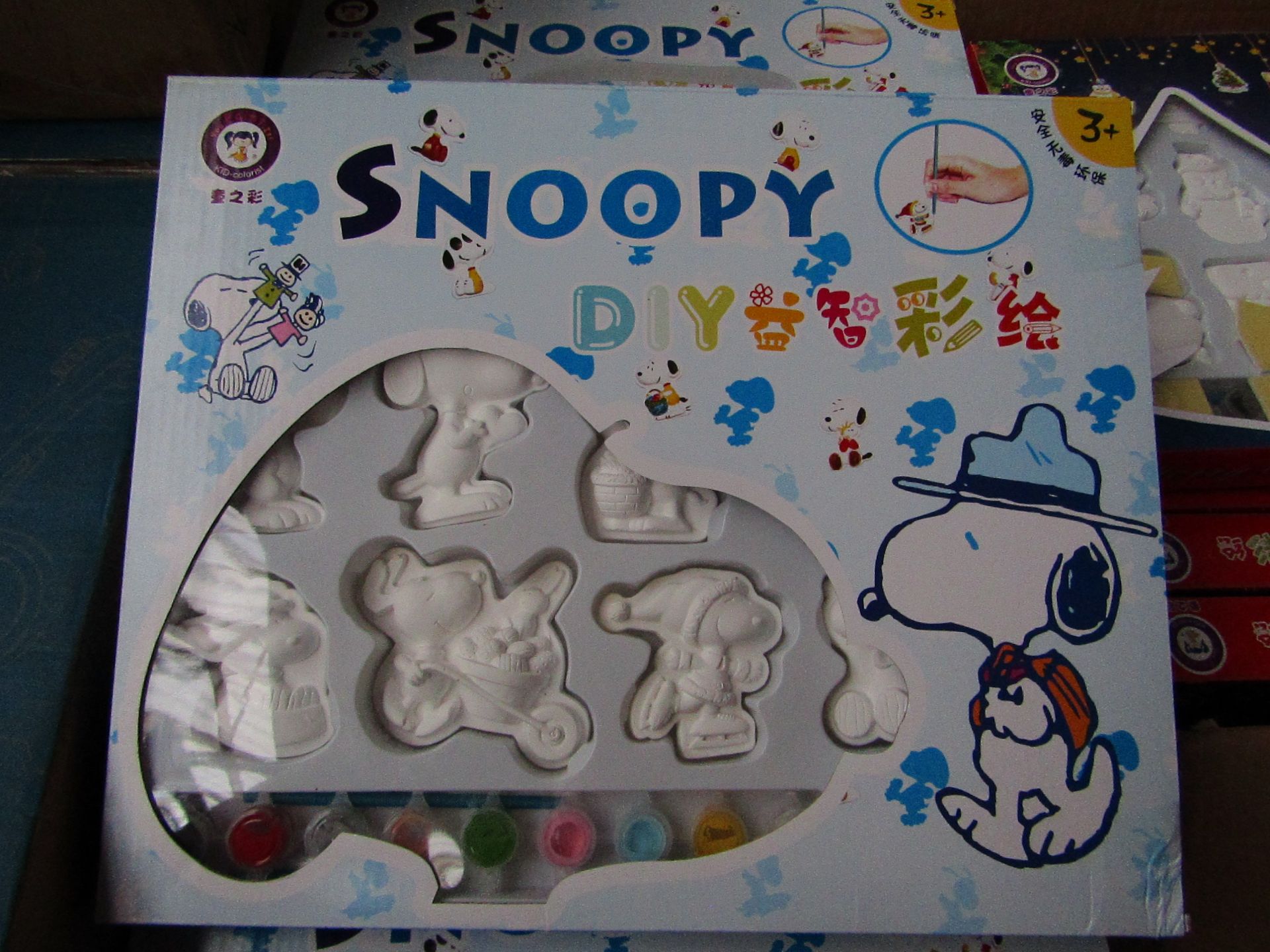 2x Snoopy DIY Kit - Paint Your Own Snoopy Figures - New & Boxed