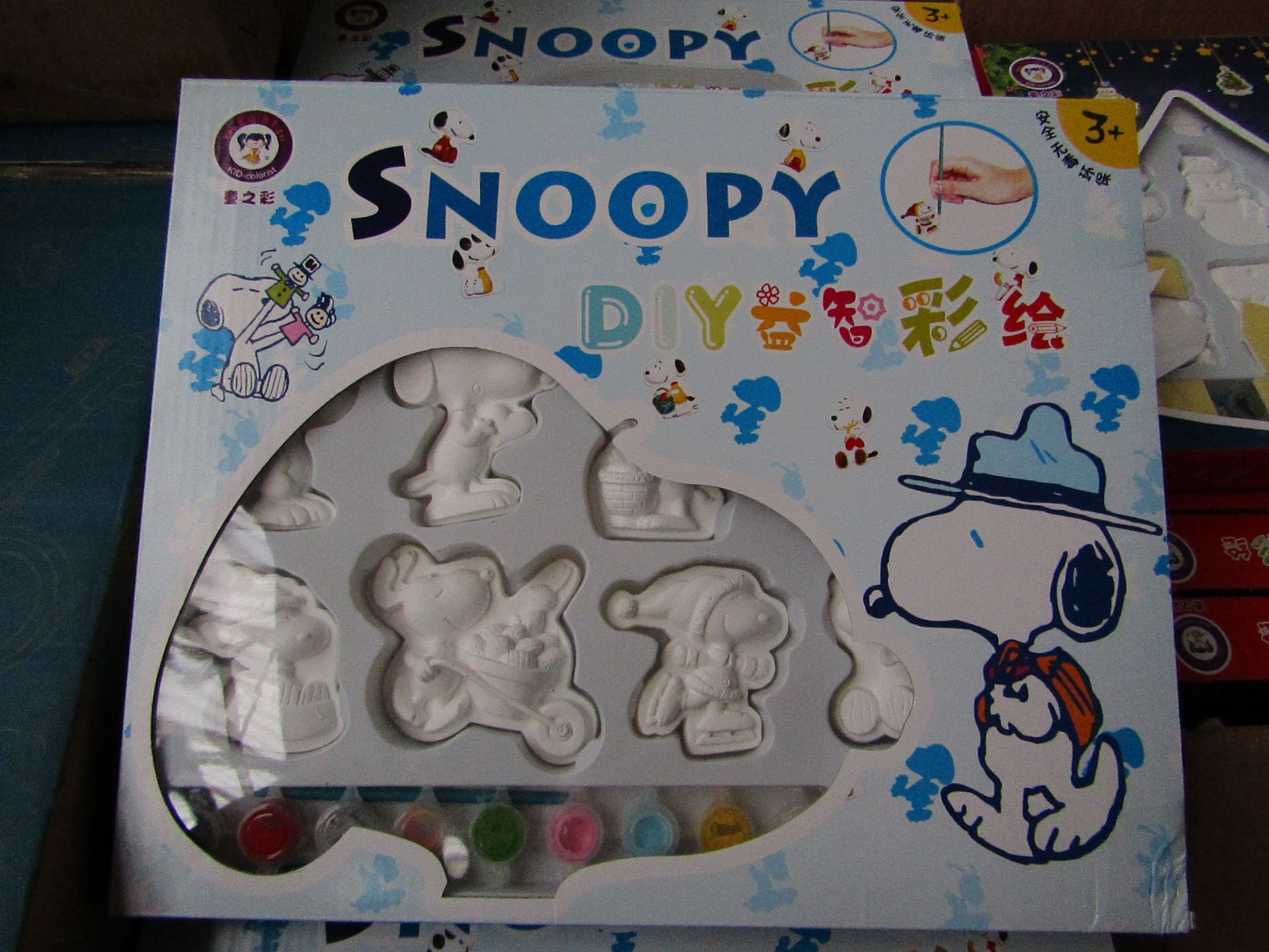 2x Snoopy DIY Kit - Paint Your Own Snoopy Figures - New & Boxed