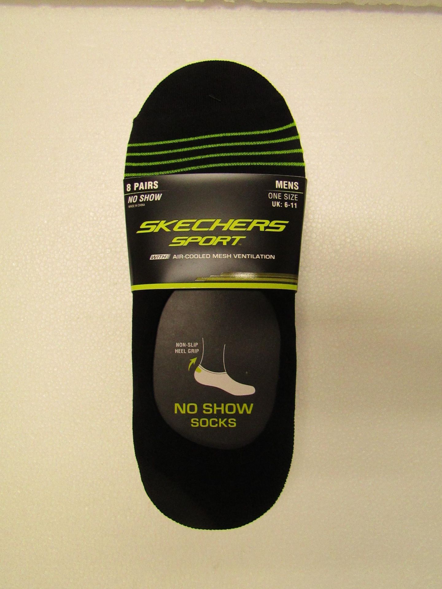 3x Packs of 8 Skechers Sport No Show Socks - New & Packaged - Mens UK Size 8-11 - See Pictures for