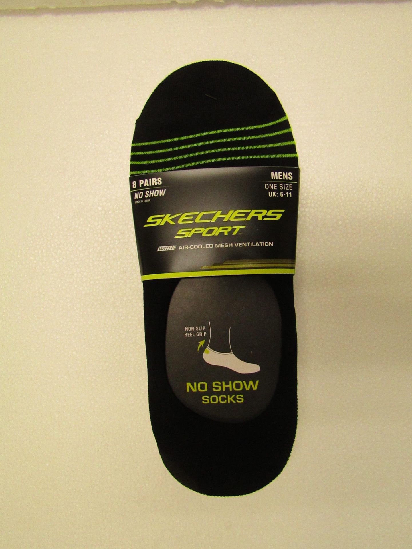 3x Packs of 8 Skechers Sport No Show Socks - New & Packaged - Mens UK Size 8-11 - See Pictures for