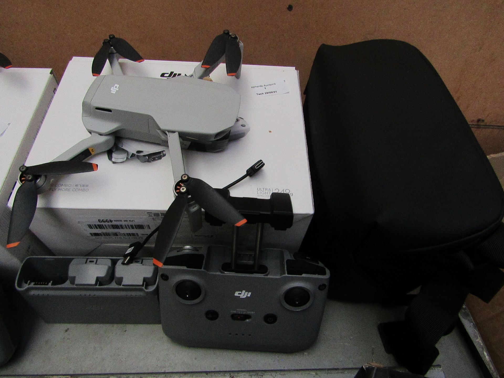 DJI Mini 2 Fly More combo Bundle, Unchecked for operatation and for completeness, comes with