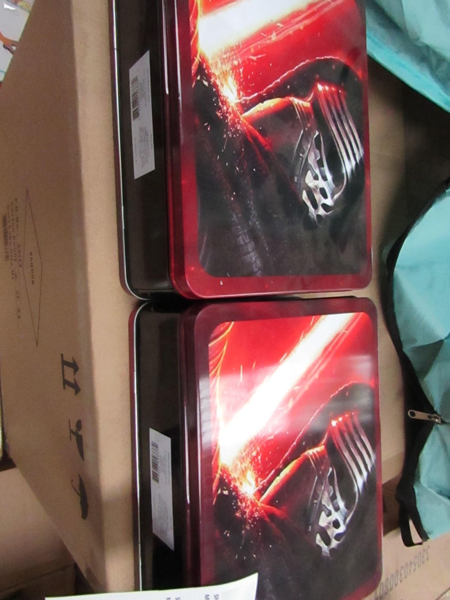 4x Star Wars - The Force Awakens Large Lunch Tin - New & Packaged.