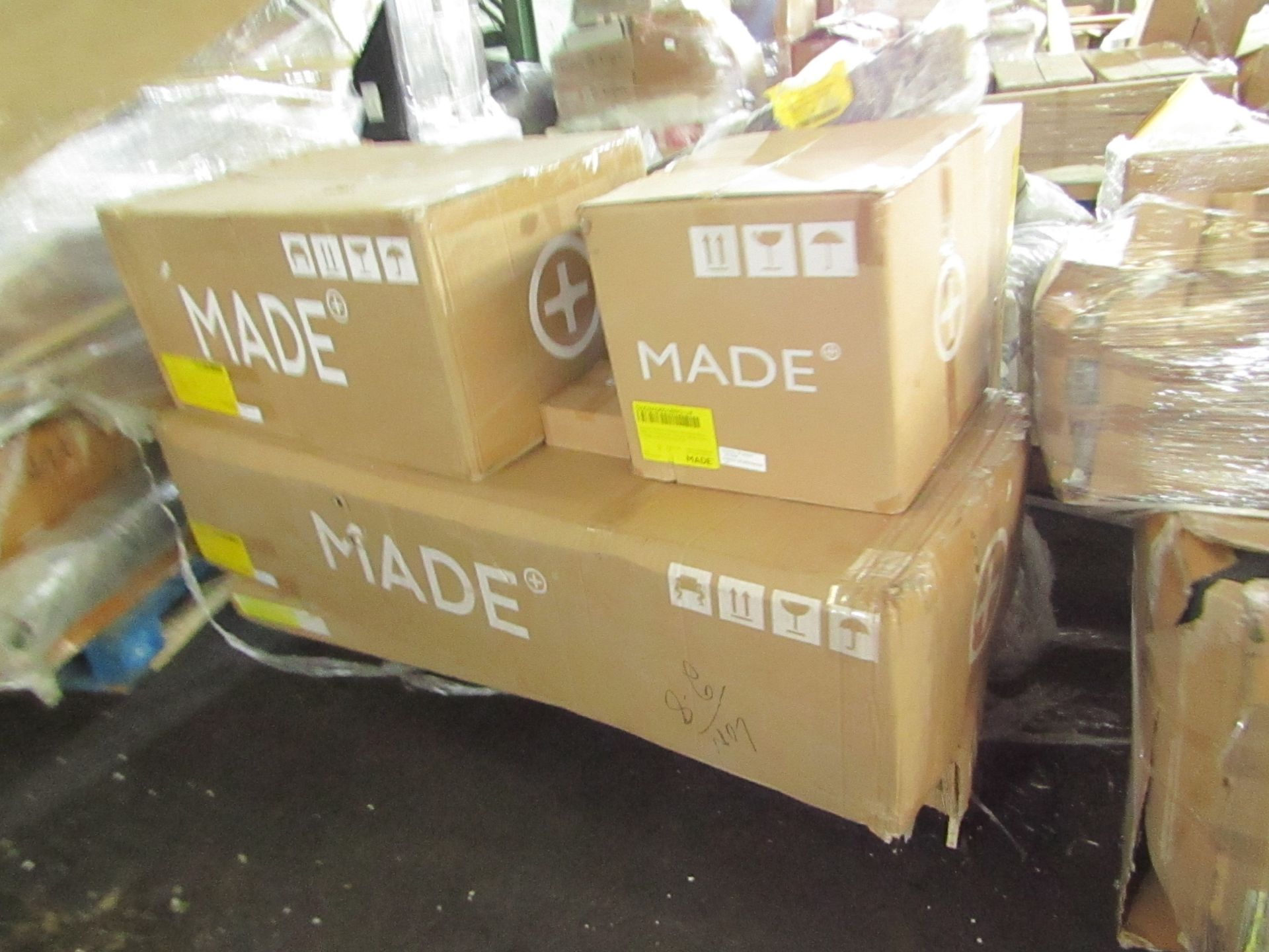 | 1X | PALLET OF FAULTY / MISSING PARTS / DAMAGED CUSTOMER RETURNS MADE.COM STOCK UNMANIFESTED |