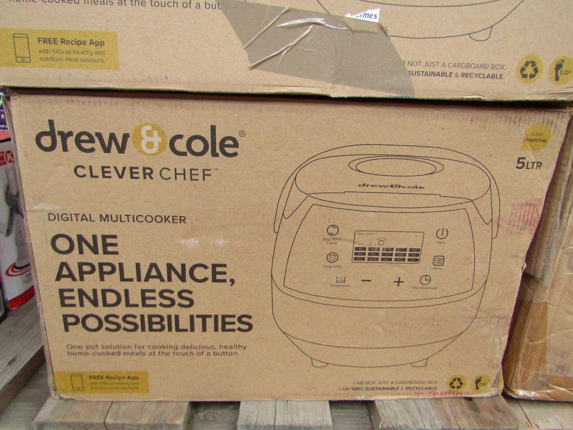 | 1x | DREW & COLE CLEVERCHEF MULTI-COOKER | UNCHECKED & BOXED | NO ONLINE RESALE | SKU - |