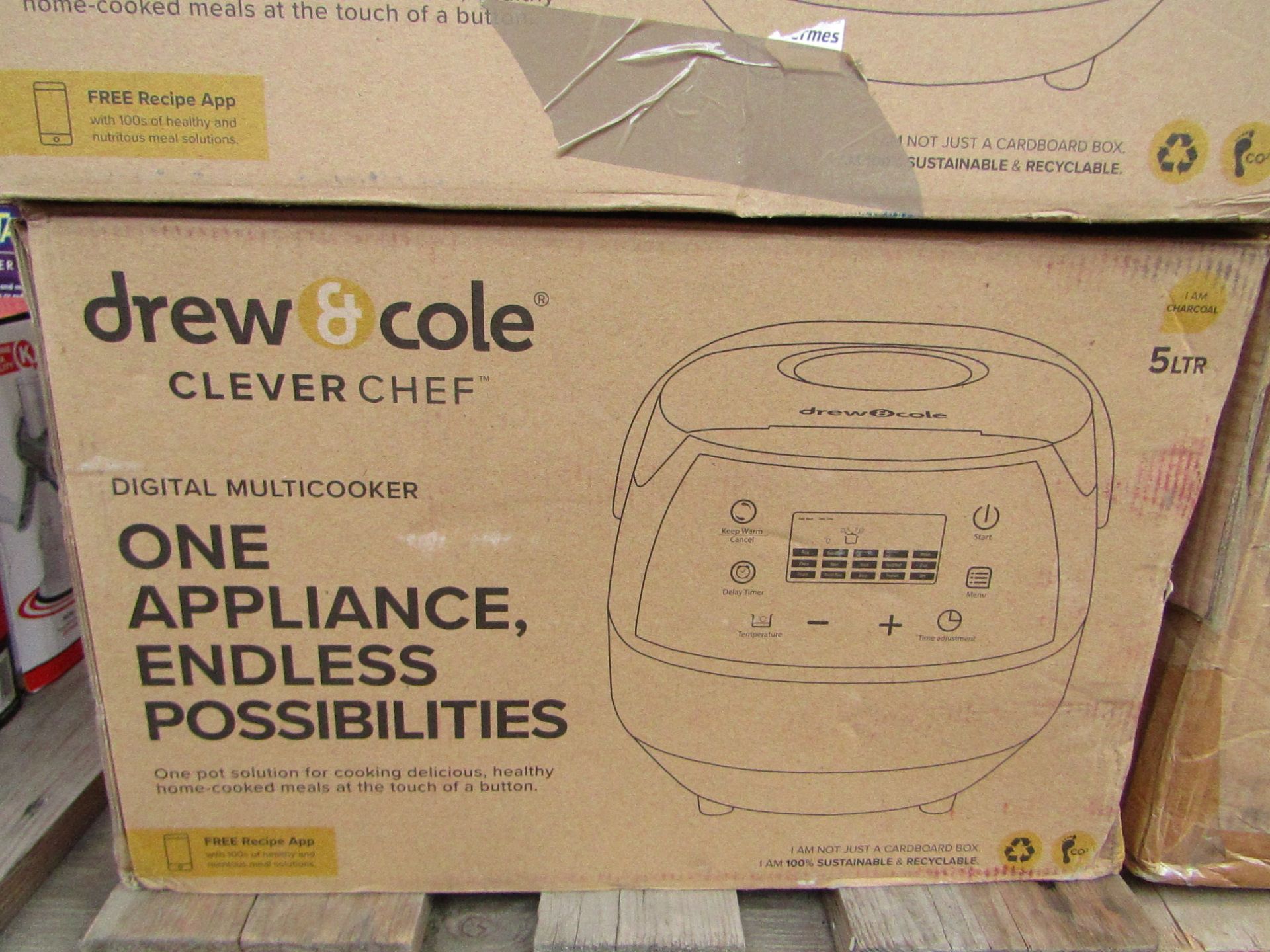 | 1x | DREW & COLE CLEVERCHEF MULTI-COOKER | UNCHECKED & BOXED | NO ONLINE RESALE | SKU - |