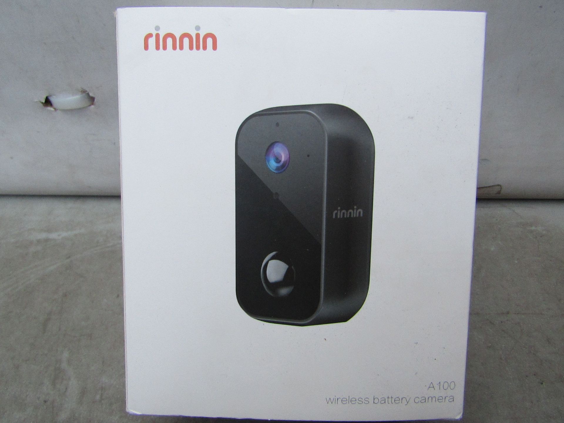 Rinnin Wifi Battery CCTV Camera - Untested & Boxed - RRP £80
