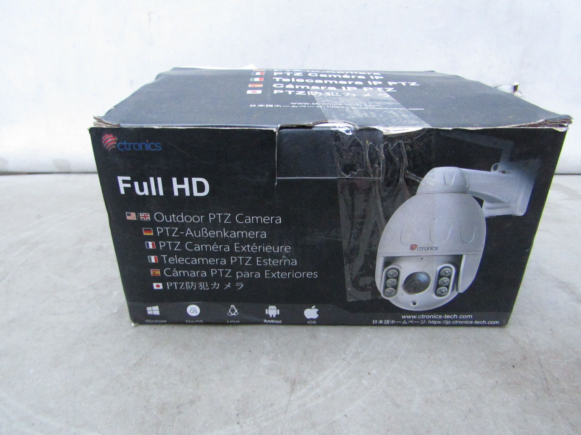 Ctronics Full HD Outdoor PTZ Camera - Unchecked & Boxed - RRP £70