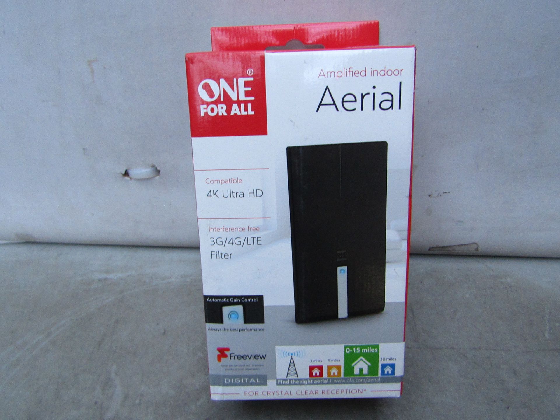 One For All Amplified Indoor Aerial - Unchecked & Boxed