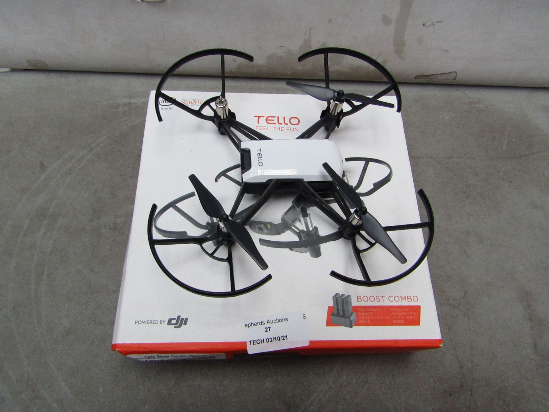 Tello Boost Combo Drone - Untested & Boxed - Missing Propellor but spare in box - RRP £99