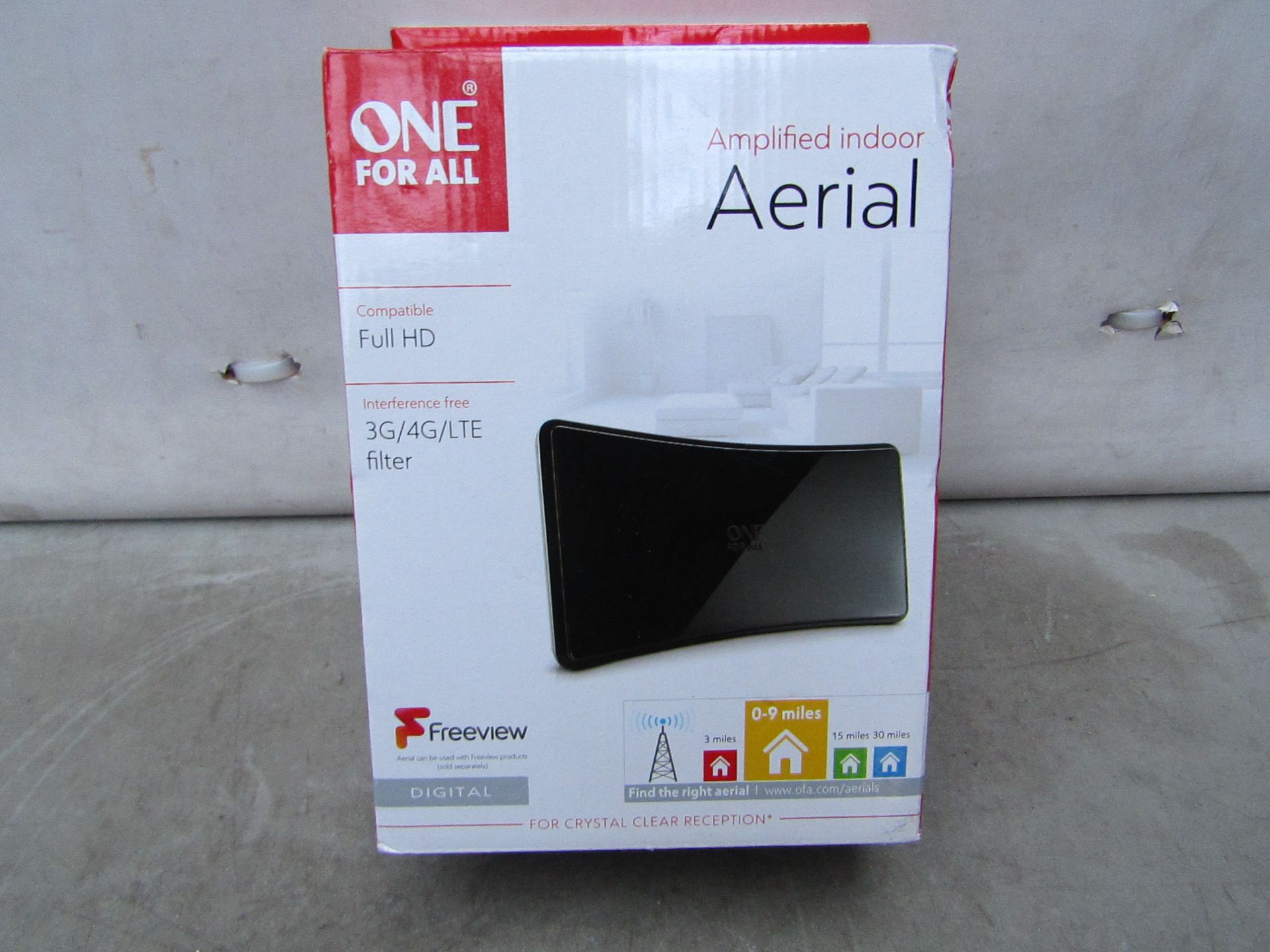 One For All Amplified Indoor Aerial - Unchecked & Boxed -