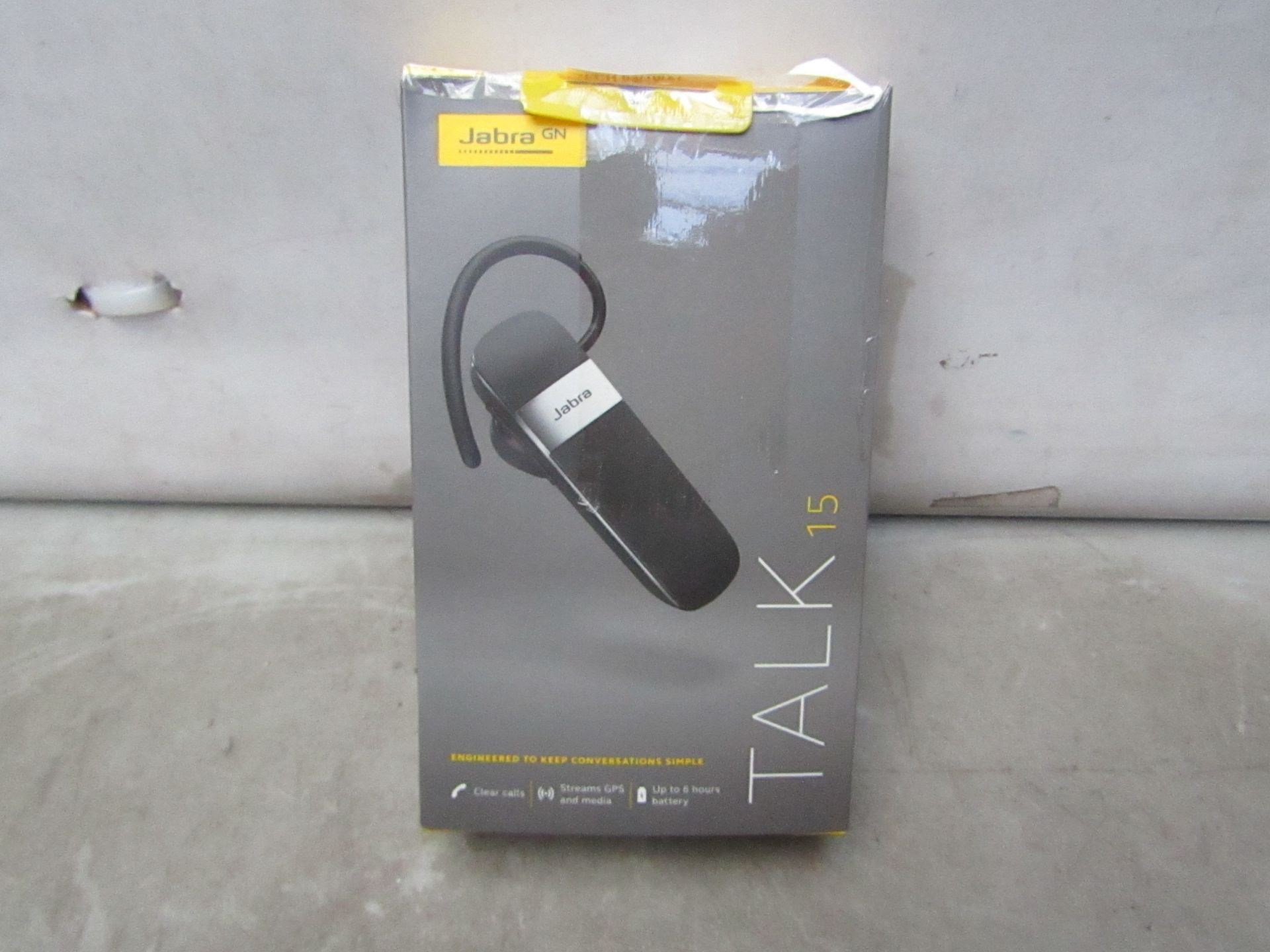 Jabra Talk 15 Bluetooth Earpiece - Unchecked & Boxed -
