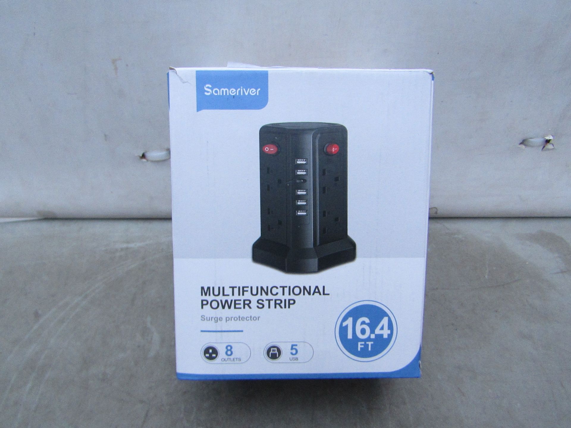 Sameriver 16.4ft Multifunctional Power Strip - Untested & Boxed - RRP circa £35