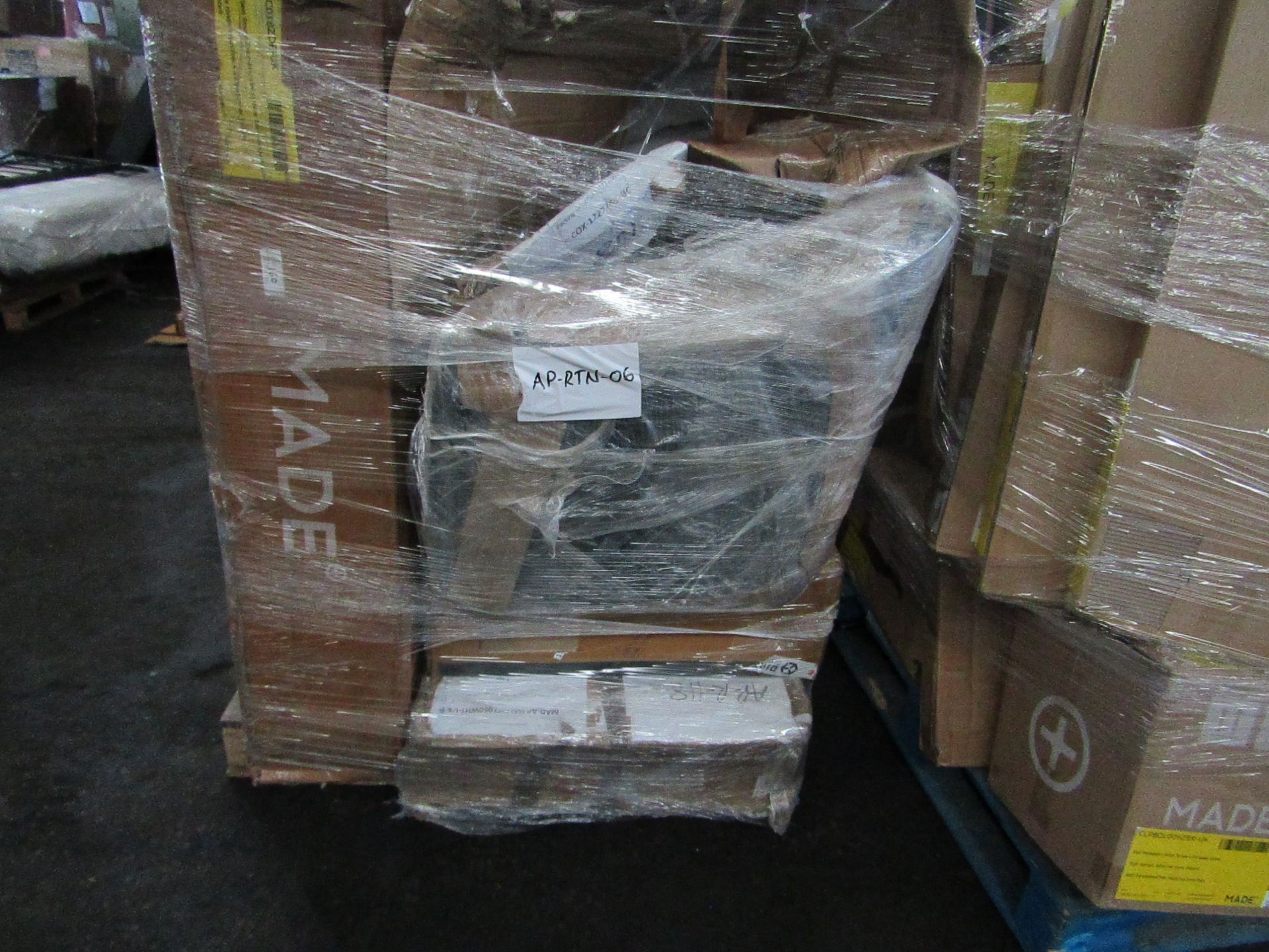 | 1X | PALLET OF FAULTY / MISSING PARTS / DAMAGED CUSTOMER RETURNS MADE.COM STOCK UNMANIFESTED |