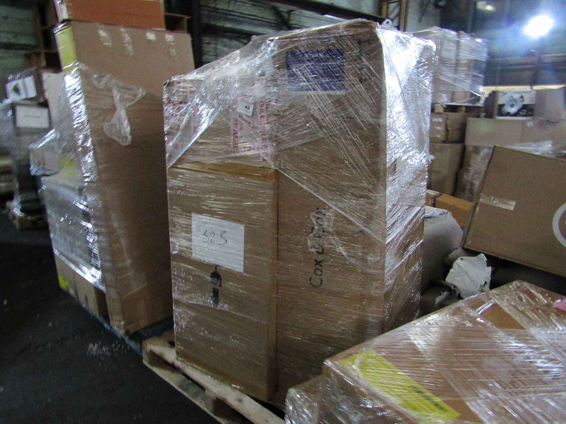 Mixed pallet of Cox & Cox customer returns to include 3 items of stock with a total RRP of