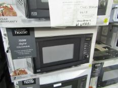 5x 700w Digital Microwave Oven - Black - Unchecked & Boxed - RRP £46 - Total lot RRP £230 - Load ref