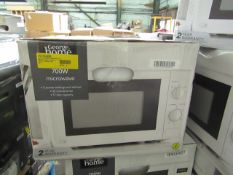5x 700w Manual Microwave Ovens - White - Unchecked & Boxed - RRP £40 - Total lot RRP £200 - Load Ref