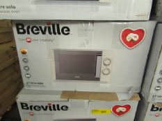 5x Breville 17L 800W Solo Microwave Oven - White - Unchecked & Boxed - RRP Per Item £59.99 - Total