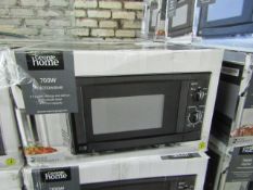 5x 700w Manual Microwave Ovens - Black - Unchecked & Boxed - RRP £40 - Total lot RRP £200 - Load Ref