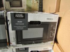 6x 700W Manual Microwave Ovens - Black - Unchecked & Boxed - RRP £40 - Total Lot RRP £240 - Load Ref