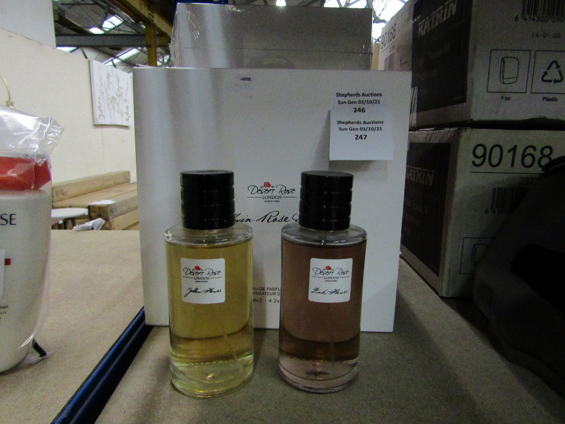 Desert Rose London - Twin Rose Eau De Parfum Vaporisateur Spray Set (2x 125ml) - New & Boxed.